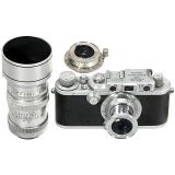 莱卡 Leica IIIa (Model G) 及3支镜头, 1938