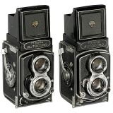 2 x Minolta Autocord TLR 6 x 6 cm   1955年