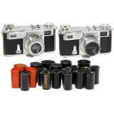 2 x Contax II 带有附件   1938年