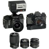 4个Zeiss镜头for Contax RTS和附件