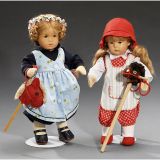 2 Käthe Kruse Dolls     1990年前后