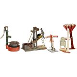 2个自动汲水玩具, 约1920年