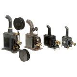 4 Metal Magic Lanterns, c. 1900–1920