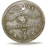 Advertising Medallion by A. Krüss, c. 1850