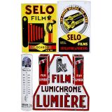 4 Advertising Enamel Signs, c. 1925