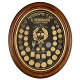 Presentation Frame with Photographic Medallions 