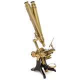 English Binocular Microscope, c. 1880