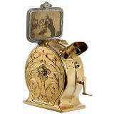 Early German Cast-Iron Art-Nouveau Style Mutoscope, c. 1900