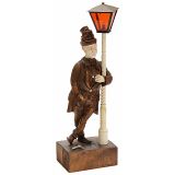 Carved Limewood Whistling Automaton by Griesbaum, c. 1930