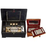 Universelle Interchangeable Musical Box with Bells by Cuendet-