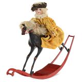 Contemporary Boy on Rocking Horse Automaton