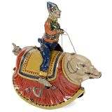 Clown Riding Pig by Tipp & Co, c. 1925