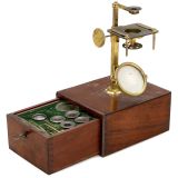 Early Brass Dissecting Microscope by Charles Chevalier, c. 1840