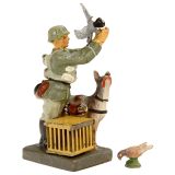 Elastolin British Soldier with Pidgeon-Camera Figure, c. 1920