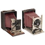 2 Folding Cameras by Dr. Krügener, c. 1895–1900