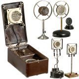 1 Dynamic and 5 Carbon Microphones, c. 1927