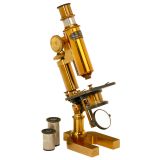 German Compound Microscope by Messter, 1899