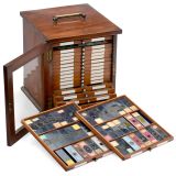 Mahogany Microscope Slide Cabinet, c. 1880