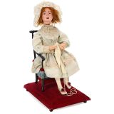 Contemporary Musical Knitting Lady Automaton by Michel Marcu, 20