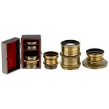 4 Brass Lenses, c. 1900