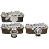 2 x Leica IIIa and 1 x IIIc
