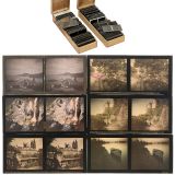 Approx. 45 Autochrome Stereo Slides (6 x 13 cm)