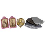 Paper Weight with Albumin Photographs, c. 1872