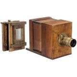 Wet-Plate Sliding Box Camera Photographe à Verres Combinés Inve