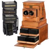 Planox Stereoscope Magnetique Table Stereo Viewer, c. 1910