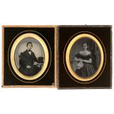 2 Ambrotypes, c. 1850