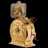Early German Cast-Iron Art-Nouveau Style Mutoscope, c. 1900
