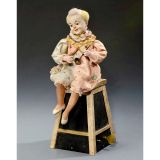 Musical Automaton Clown with Sieve by Vichy, c. 1900