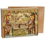 	Rare Tir des Pompiers de Nanterre Musical Paper Automaton, c.