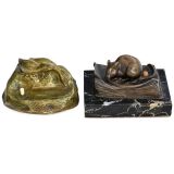 2 Electrical Table Bells Modelled as Animals, c. 1910