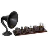 Atwater Kent Radio with Horn Loudspeaker, c. 1923