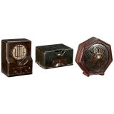 2 Saba Bakelite Radios and 1 Speaker, c. 1931