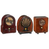 3 Philips Radios, c. 1932