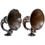 2 English Radio Horn Speakers, c. 1925