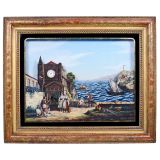 Musical Automaton Picture Clock of an Italian Village by Xavier 
