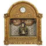 Early Musical Automaton Magician Clock, c. 1860