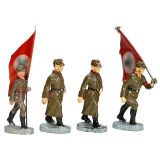 4 Reichsarbeitsdienst Figures by Elastolin, c. 1938