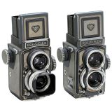 2 x Rolleiflex 4x4 (Baby-Rollei), c. 1957