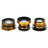 3 Wide-Angle Lenses by Taylor & Hobson, 1890–1900