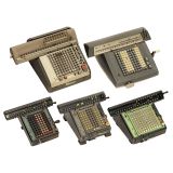 5 Calculators, c. 1940-1960
