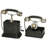2 Belgian Bell Telephones, c. 1915