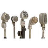 5 Microphones on Stands