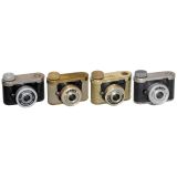 4 Petie Cameras by Kunik, 1955-60