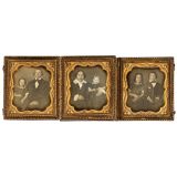 3 Daguerreotypes, c. 1845-50