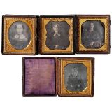 4 Daguerreotypes (1/6 Plate), c. 1845-50