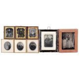 8 Ambrotypes (Various Sizes), c. 1860-1900